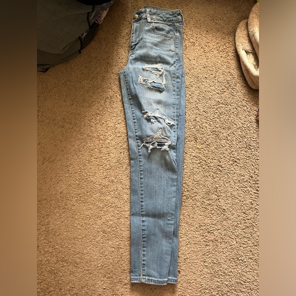 AEO Ripped Hi-rise Jeggings - Picture 1 of 11